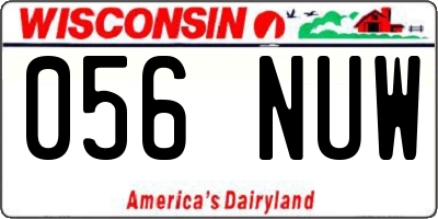 WI license plate 056NUW