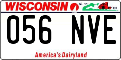 WI license plate 056NVE