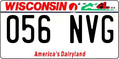 WI license plate 056NVG