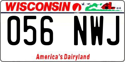 WI license plate 056NWJ