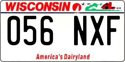 WI license plate 056NXF