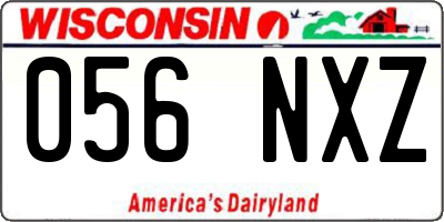WI license plate 056NXZ