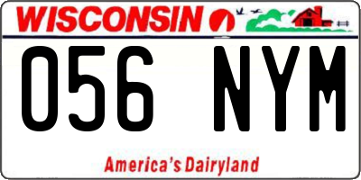 WI license plate 056NYM