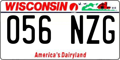WI license plate 056NZG