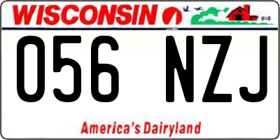WI license plate 056NZJ