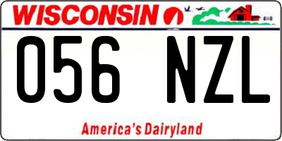 WI license plate 056NZL