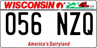 WI license plate 056NZQ