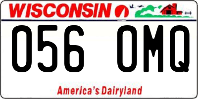 WI license plate 056OMQ