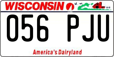 WI license plate 056PJU