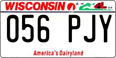 WI license plate 056PJY