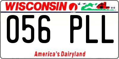WI license plate 056PLL