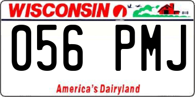 WI license plate 056PMJ