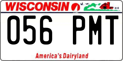 WI license plate 056PMT