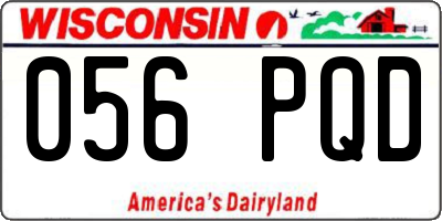 WI license plate 056PQD