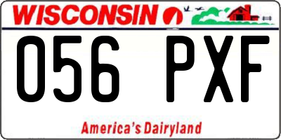 WI license plate 056PXF