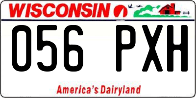 WI license plate 056PXH