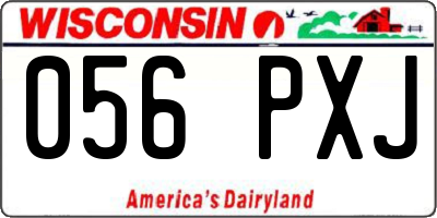 WI license plate 056PXJ