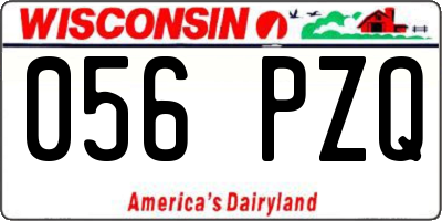 WI license plate 056PZQ