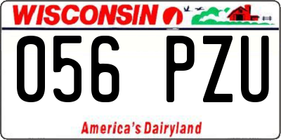 WI license plate 056PZU