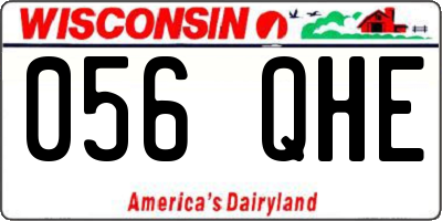 WI license plate 056QHE