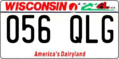 WI license plate 056QLG