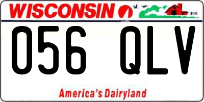 WI license plate 056QLV