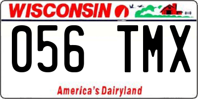 WI license plate 056TMX