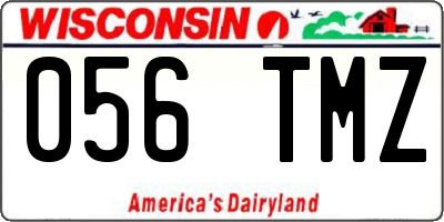 WI license plate 056TMZ