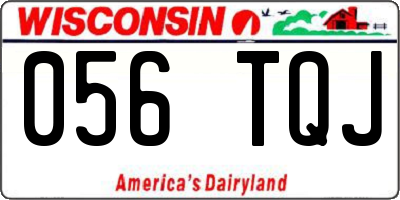 WI license plate 056TQJ