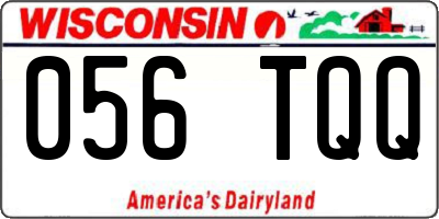 WI license plate 056TQQ
