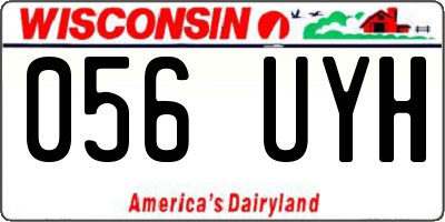 WI license plate 056UYH