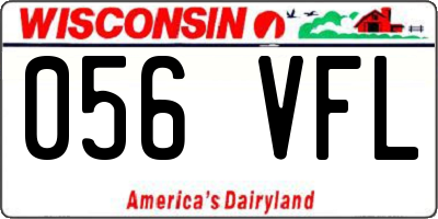 WI license plate 056VFL