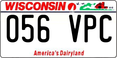 WI license plate 056VPC