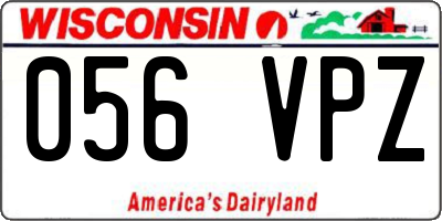 WI license plate 056VPZ