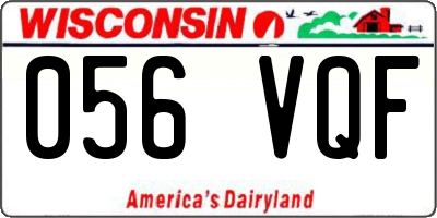 WI license plate 056VQF