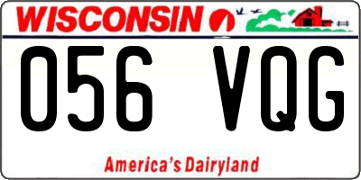 WI license plate 056VQG