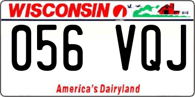 WI license plate 056VQJ