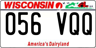 WI license plate 056VQQ