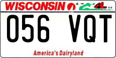 WI license plate 056VQT