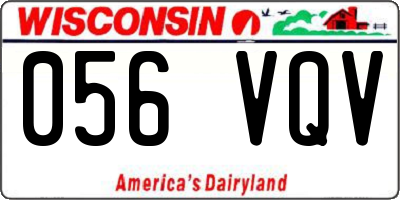 WI license plate 056VQV