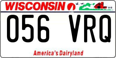 WI license plate 056VRQ