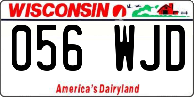 WI license plate 056WJD