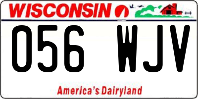 WI license plate 056WJV