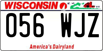 WI license plate 056WJZ