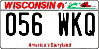 WI license plate 056WKQ