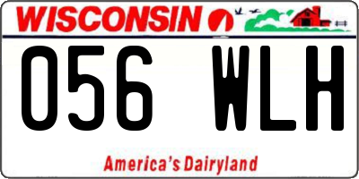 WI license plate 056WLH