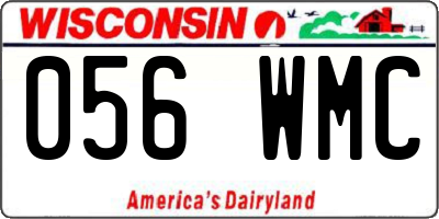 WI license plate 056WMC
