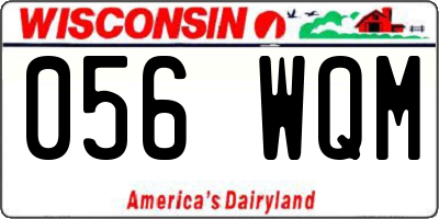 WI license plate 056WQM