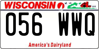 WI license plate 056WWQ