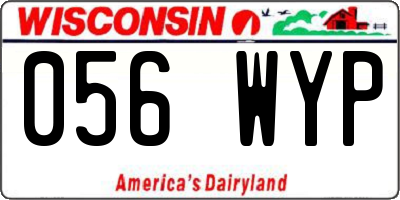 WI license plate 056WYP